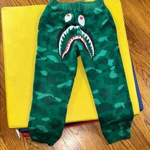 Green Camouflage Shark Face Joggers